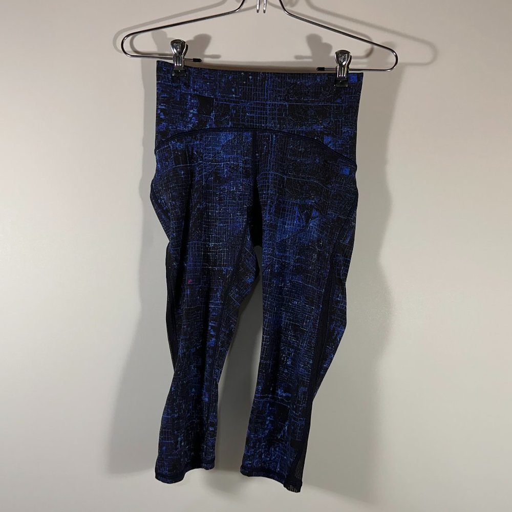 Lululemon Train Times Crop 17" City Lights Leggings Women Size 4